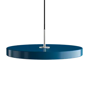 Umage - Asteria pendel m/ ståltop - medium - Petrol blue (Ø43 cm)